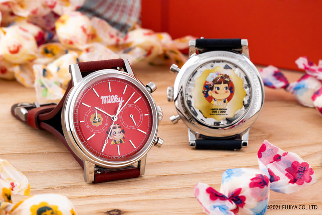 不二家「ミルキー」70周年記念】「ペコちゃんコラボウォッチ」を