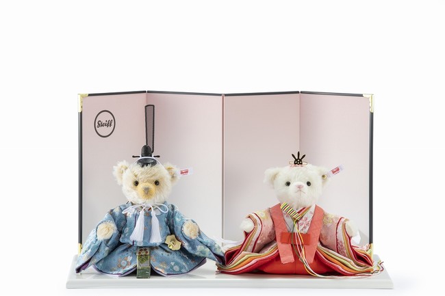 昨年も大好評！古典とモダンが融合したひな人形テディベアが今年も登場