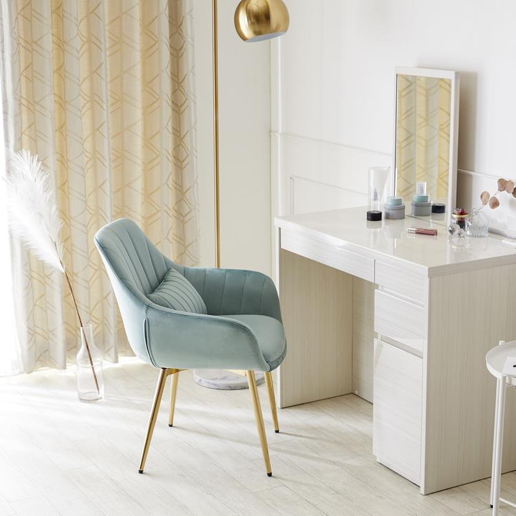 WEB限定】 ASHEL jelly デスクチェア 4本脚 マーメイドグリーン