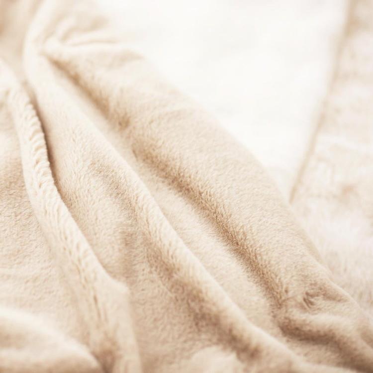 WEB限定】 ASHEL NERUS ふわとろ毛布 シングル 140×200 ベージュ