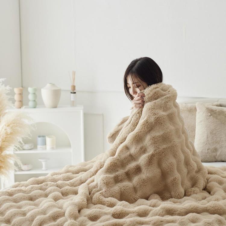 WEB限定】 ASHEL NERUS ふわとろ毛布 シングル 140×200 ベージュ