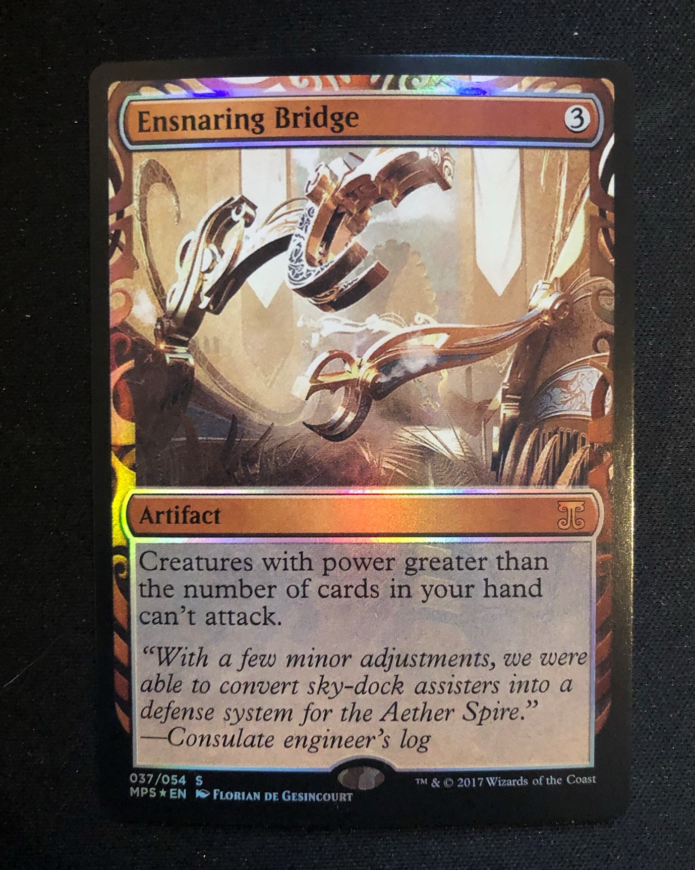 Ensnaring Bridge (FOIL) - MTG Proxy Kaladesh Masterpiece - Proxy King