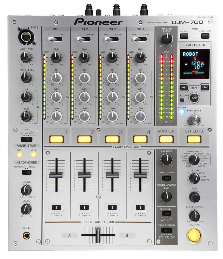Rent Pioneer DJ Mixer - Pioneer DJM700 DJ Mixer – Crossfire Pro AV