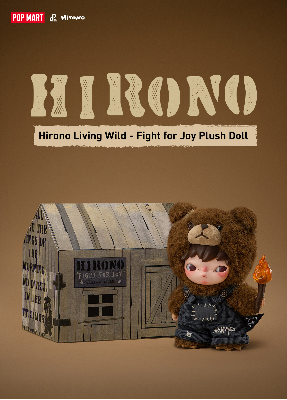 Hirono Living Wild-Fight for Joy Plush Doll - POP MART (United States)