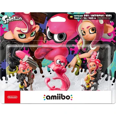 Octoling Triple Pack (Octoling Boy + Octopus + Girl) Amiibo Fiyatı