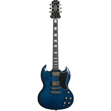 Epiphone SG Custom Figured Elektro Gitar (Viper Blue) Fiyatı