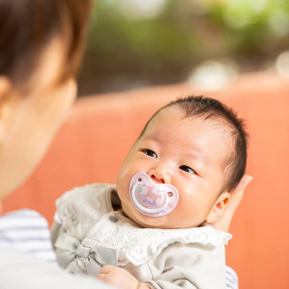おしゃぶり FunFriends（ファンフレンズ） 0～3ヵ月/S もくば柄