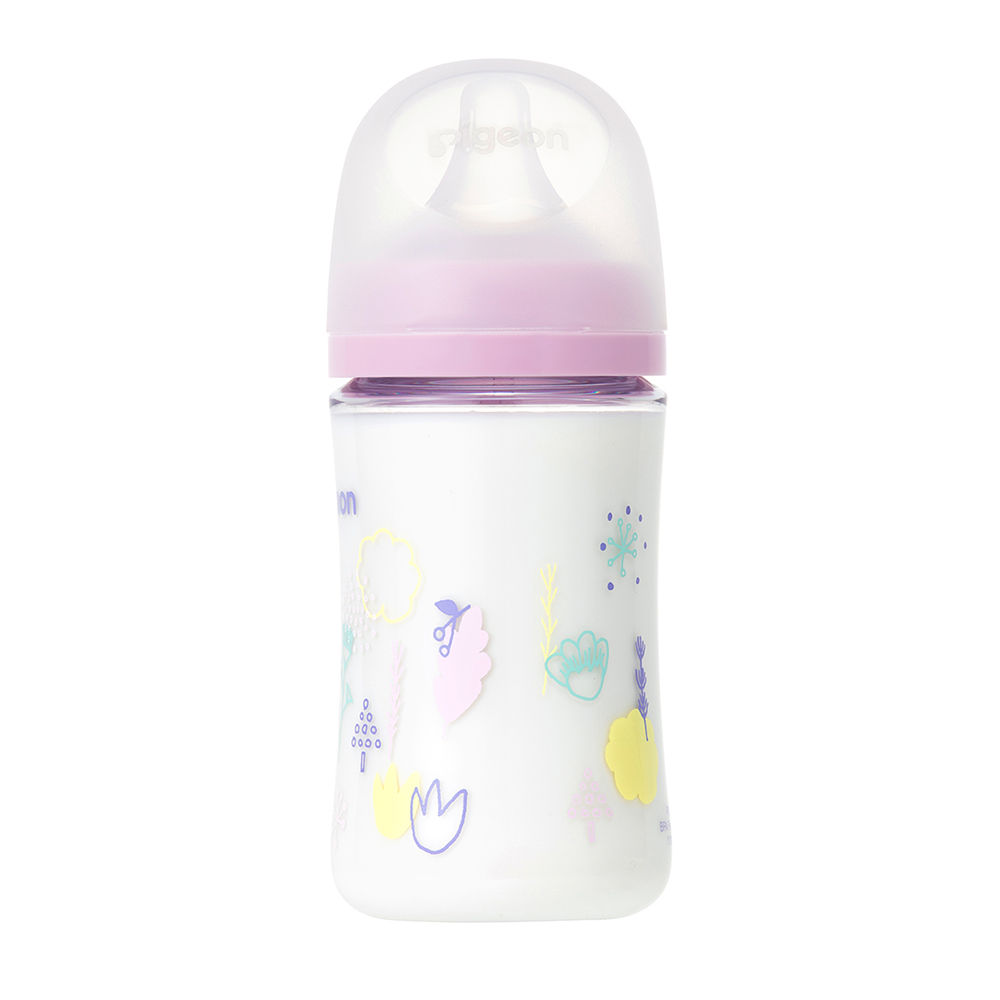 母乳実感 哺乳びん T-Ester（プラスチック製）Flower garden 240ml