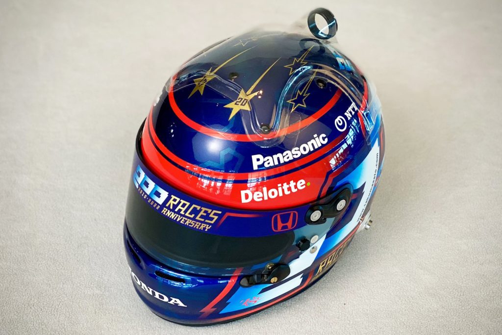 佐藤琢磨INDYCARシリーズ参戦200戦記念スペシャルヘルメット | 株式