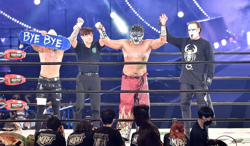 ノア】グレート・ムタがラストマッチで白使を閃光妖術葬！＜1.22横浜