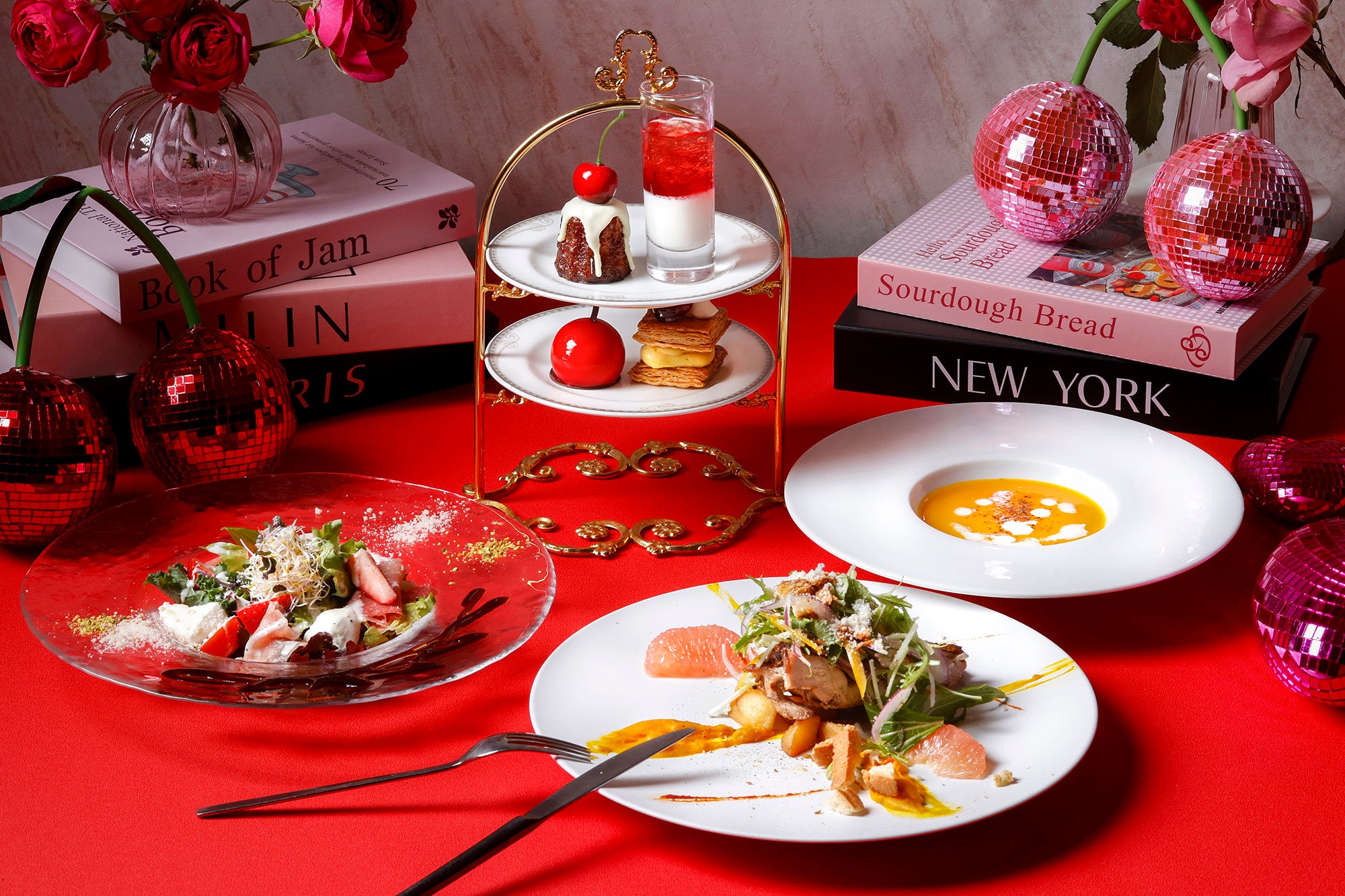 チェリー&ローズ ニューヨークヴィンテージアフタヌーンティー』新登場