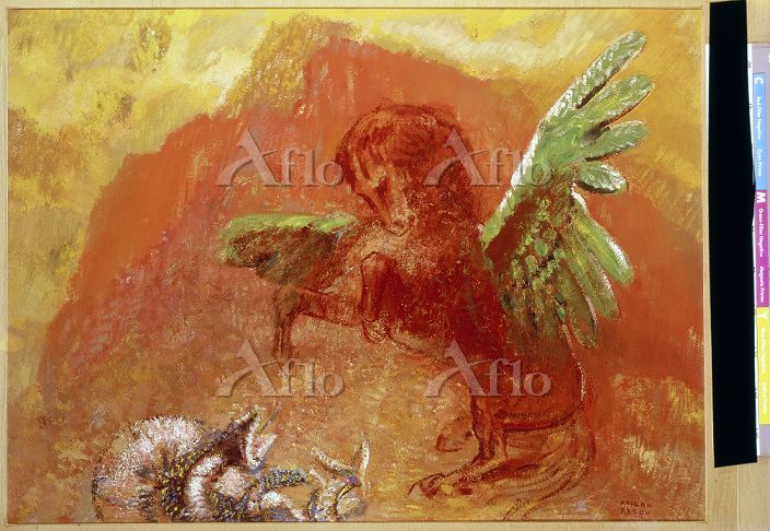 オディロン・ルドン 「ペガサス」 [950907]のアート作品 - アフロ