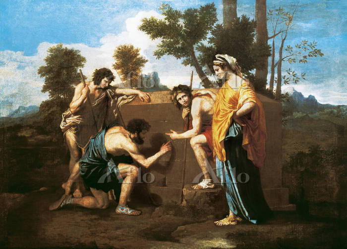 ニコラ・プッサン「アルカディアの牧人たち」 [5354770]のアート作品