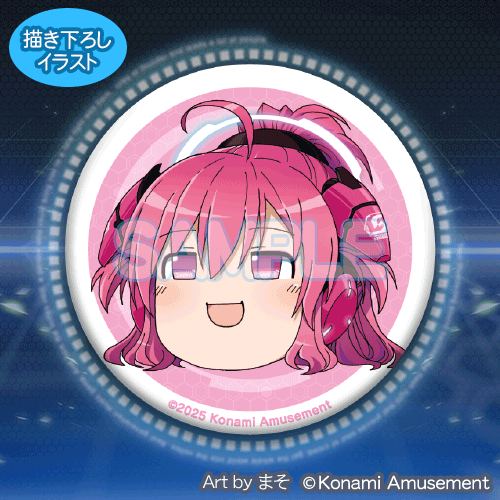 コナミ プレミアムくじ ONLINE / 『まそ』× SOUND VOLTEX 缶バッジくじ