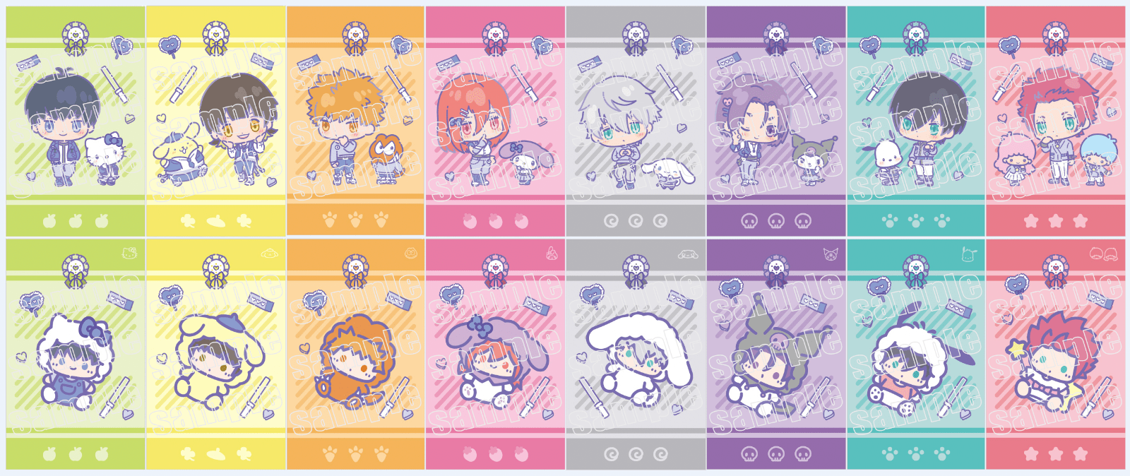 ブルーロック×サンリオキャラクターズ 缶入りフレークシール