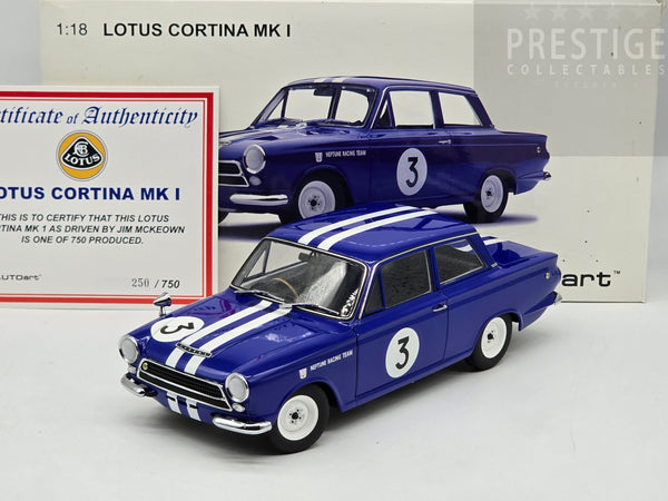 AUTOart 1964 Ford Lotus Cortina Mk1 Jim Mckeown Neptune Racing #3