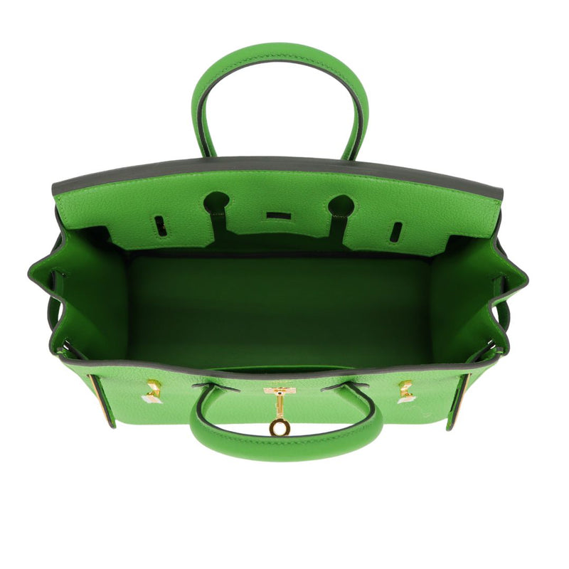 Hermès 25cm Birkin Vert Yucca Togo Leather Gold Hardware exclusive