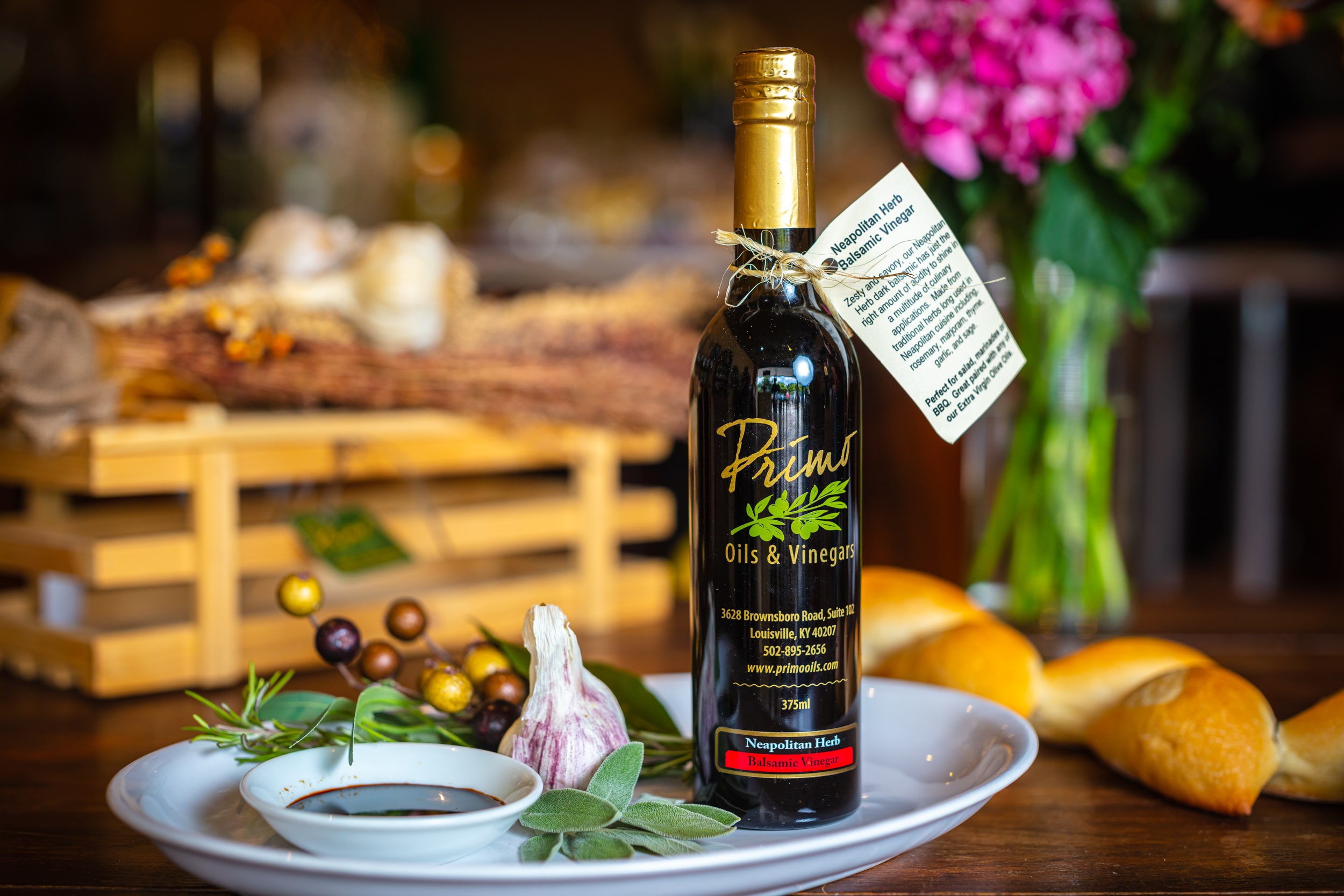 Neapolitan Herb Balsamic Vinegar - Primo Oils and Vinegars