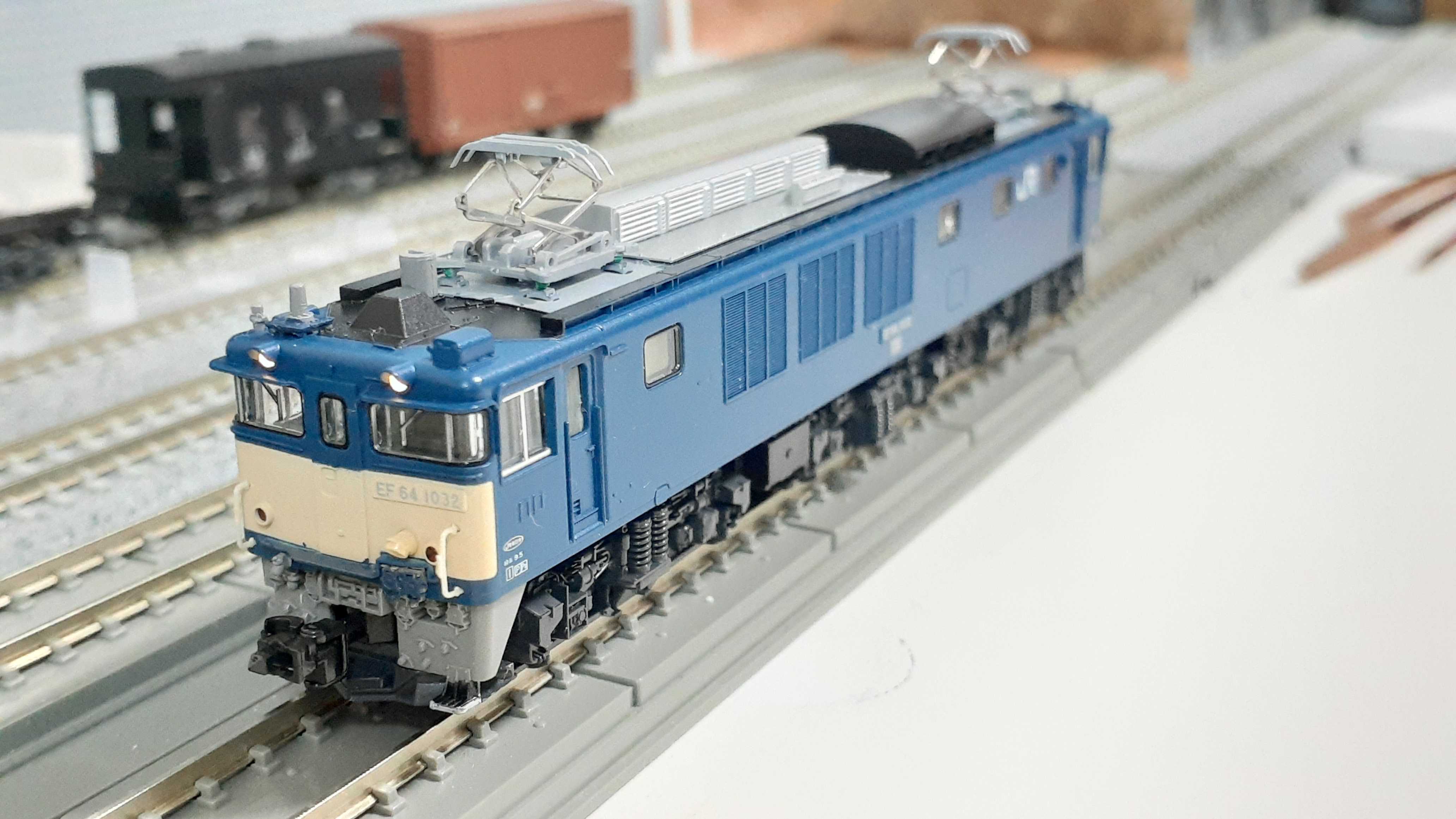 🔴入線🔵 Kato 3023-6 EF64 1032 双頭連結器 - 竹ノ塚総合車両センター