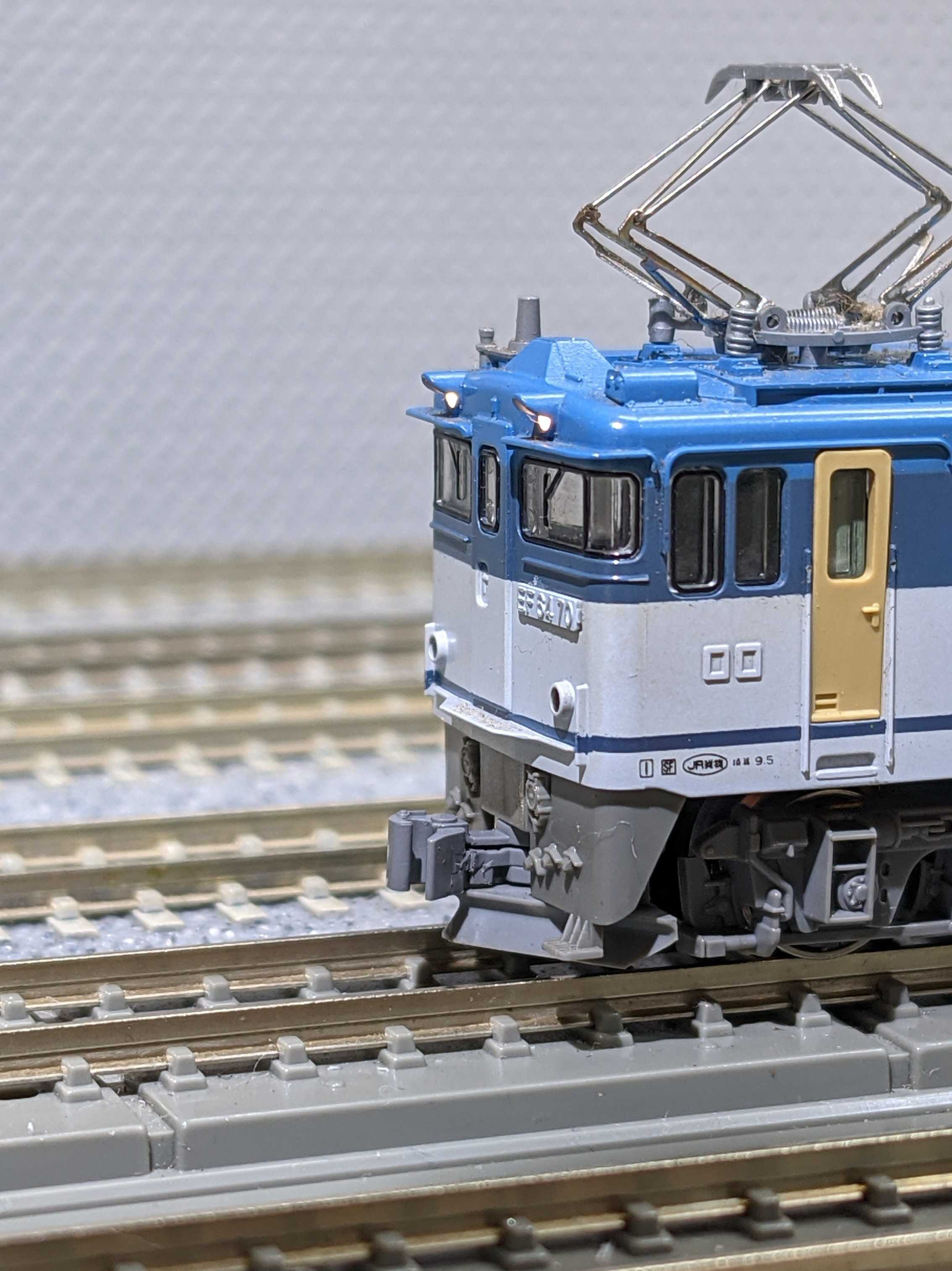 🔵🔧kato 3043 EF64 0番台 JR貨物色 全検 🟢試運転 - 竹ノ塚総合車両