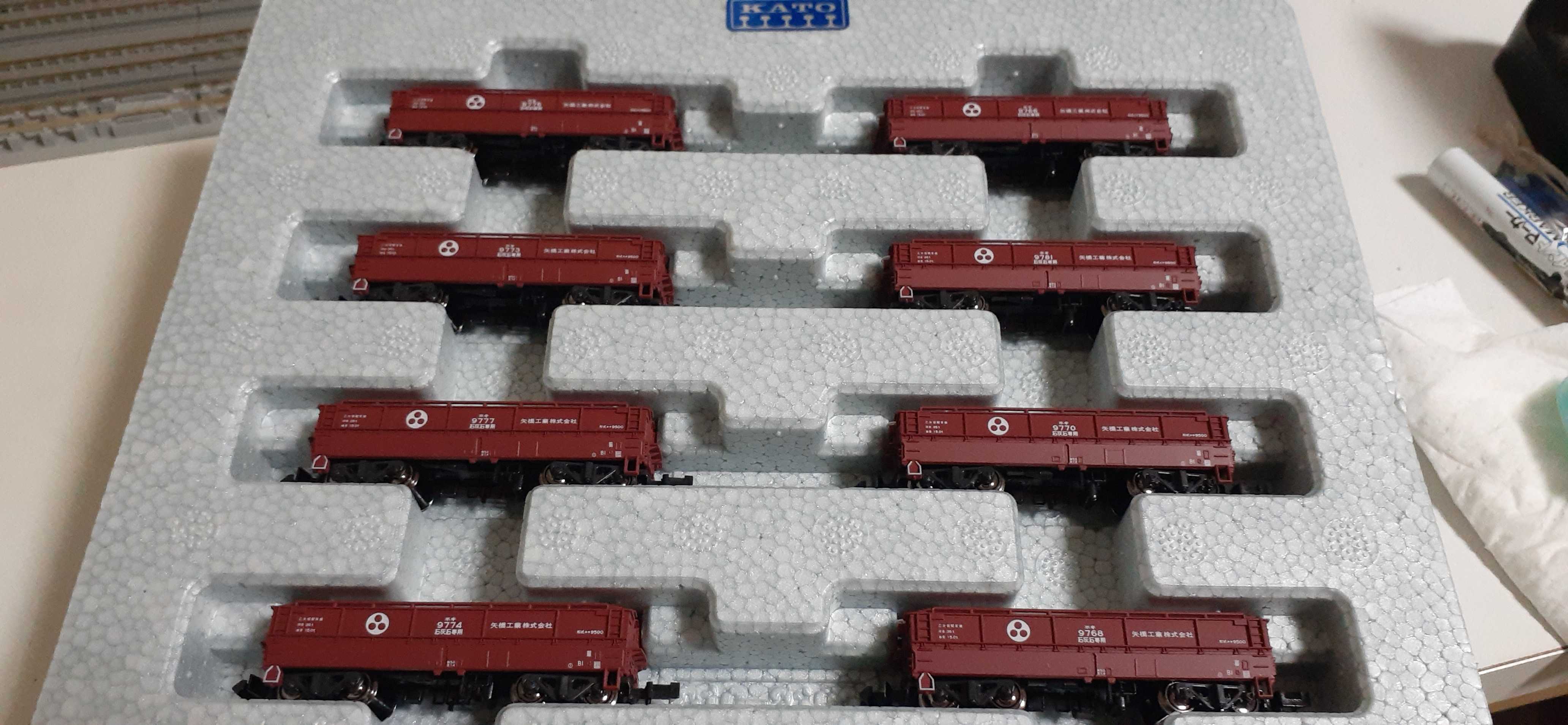 🔴入線 Kato 10-1277 ﾎｷ9500矢橋工業8両 8065 ﾖ8000 - 竹ノ塚総合車両