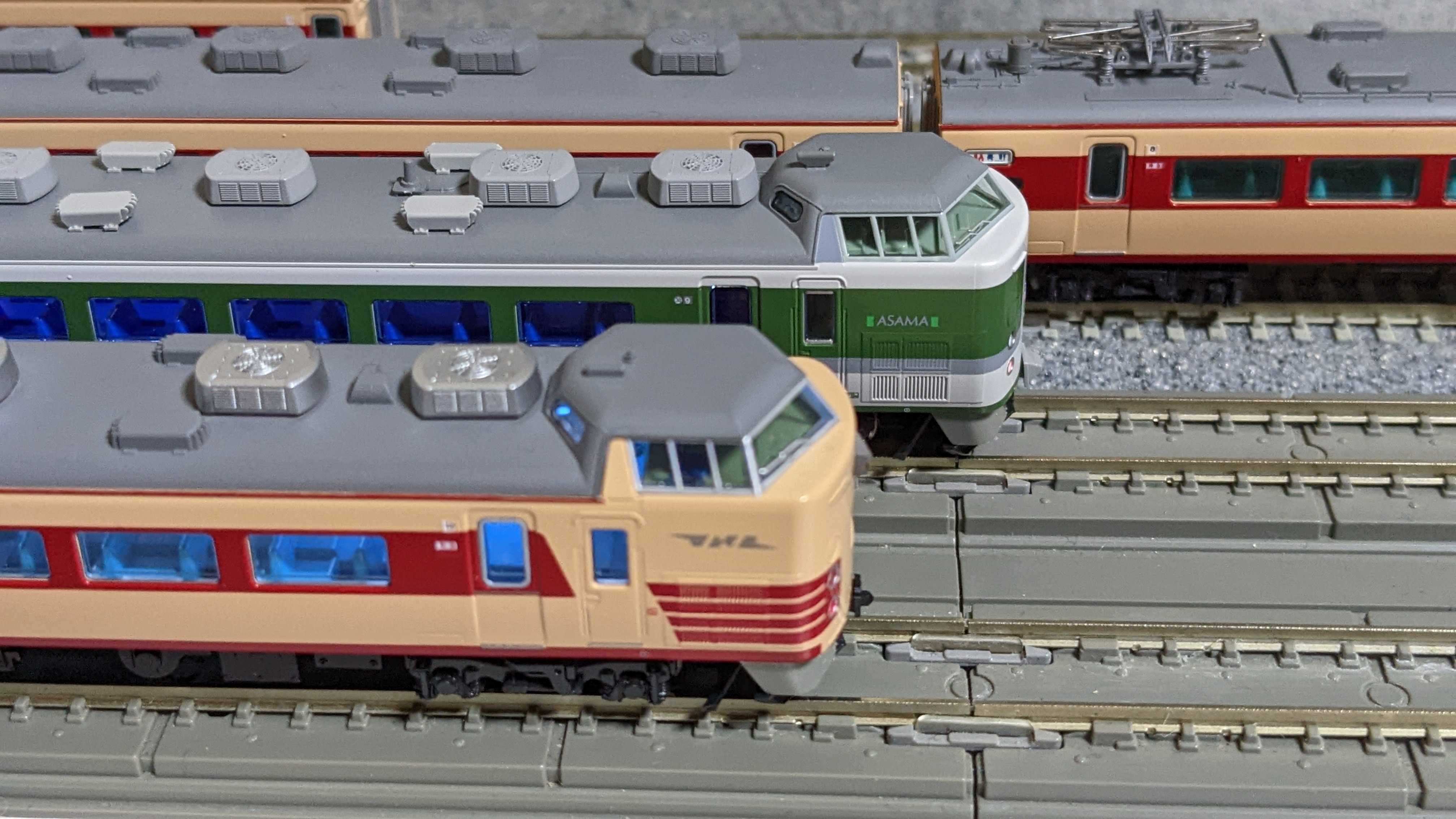 🔵④kato 10-528/529 189系 国鉄色 (あさま) 基本5両 増結7両 入線整備