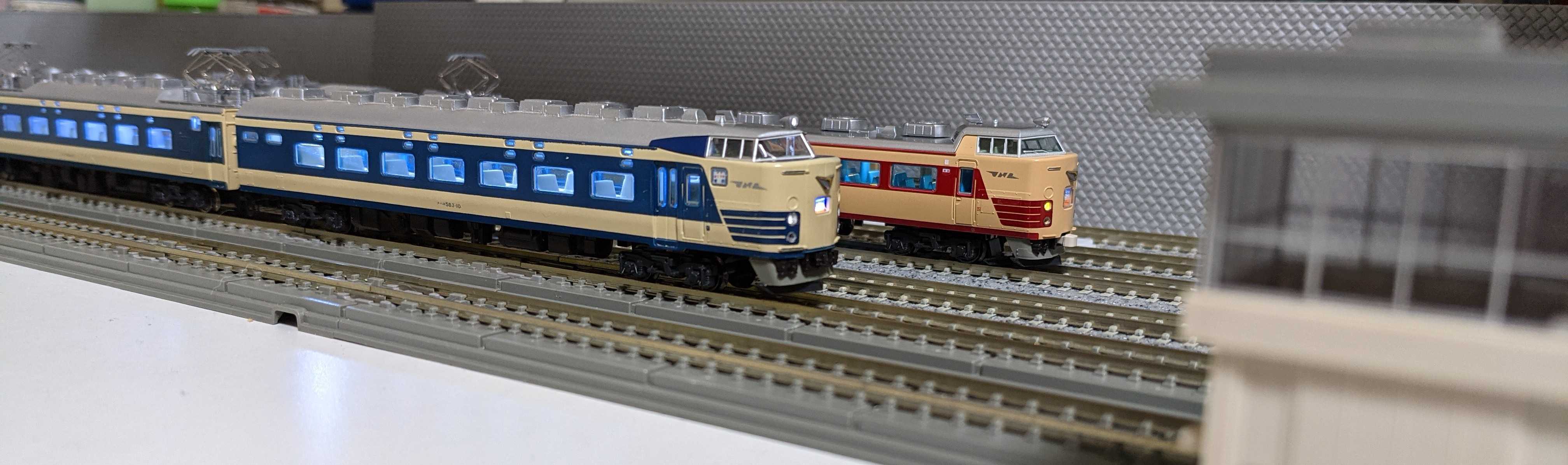 🔵💡 kato 旧583系⑩ 第①編成 室内灯工事 - 竹ノ塚総合車両センターの