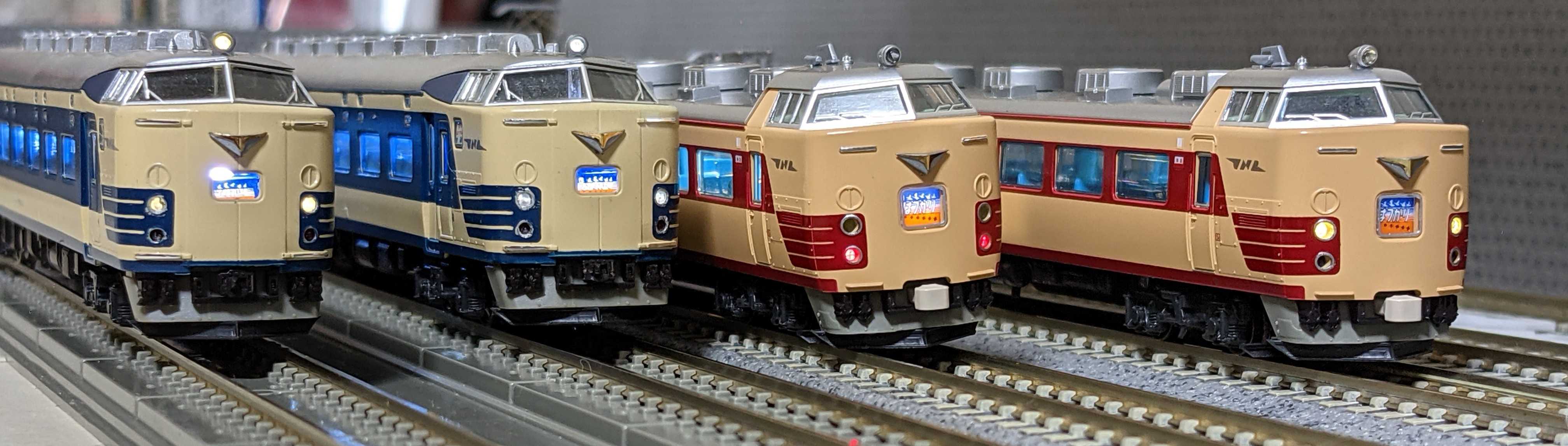 室内灯付 KATO 583系 あけぼの 9両セット 室内灯付KATO 583系 あけぼの