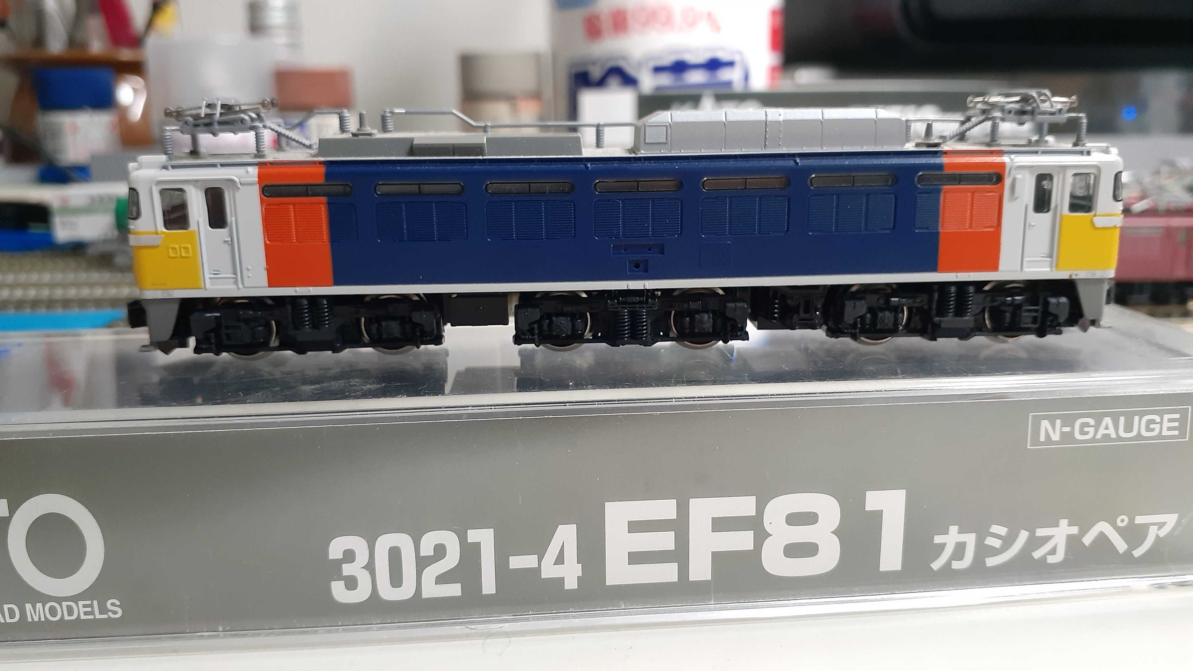 🔴入線🟣 kato 3021-4 EF81 89号機 カシオペア - 竹ノ塚総合車両