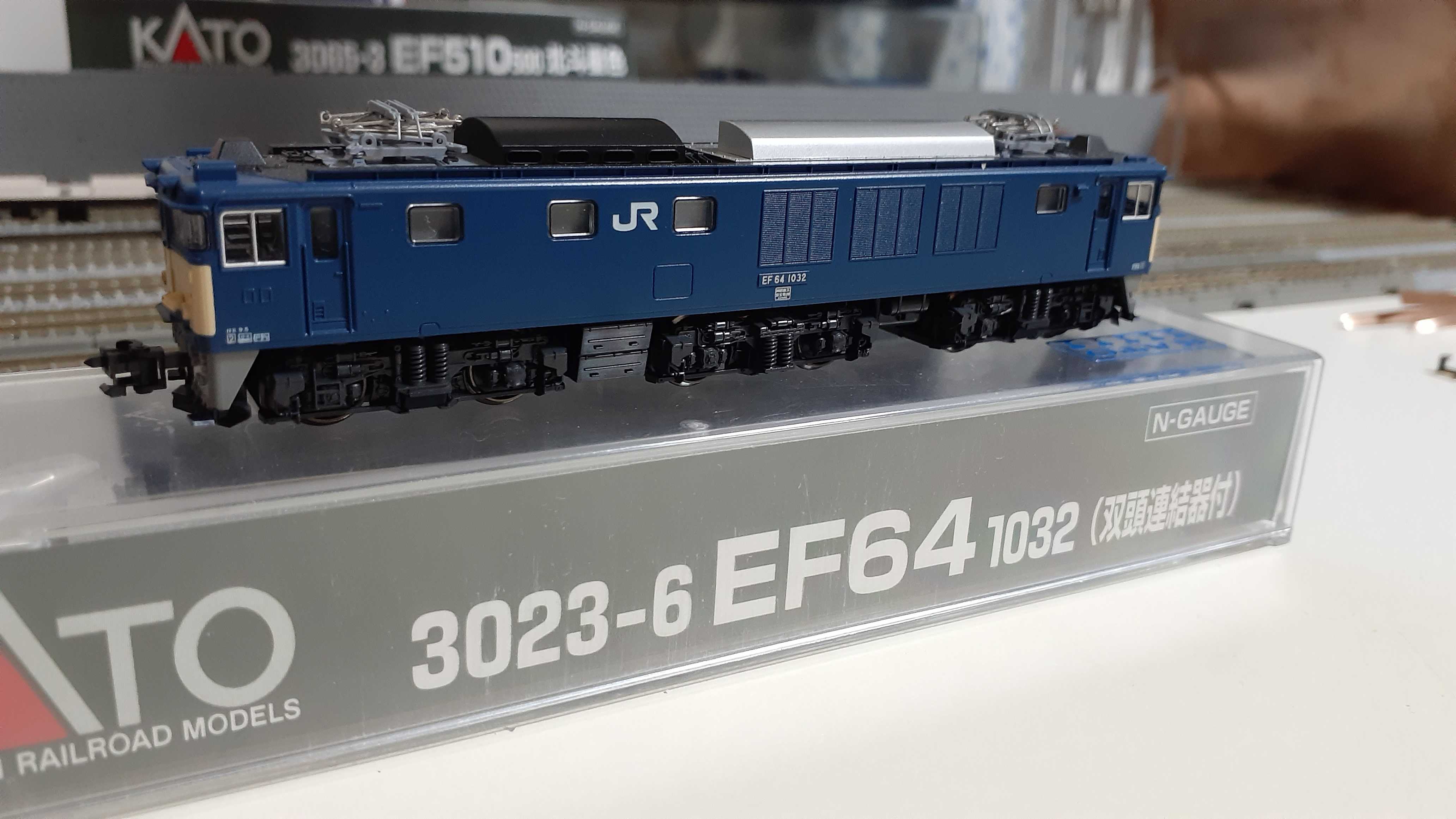 🔴入線🔵 Kato 3023-6 EF64 1032 双頭連結器 - 竹ノ塚総合車両センター