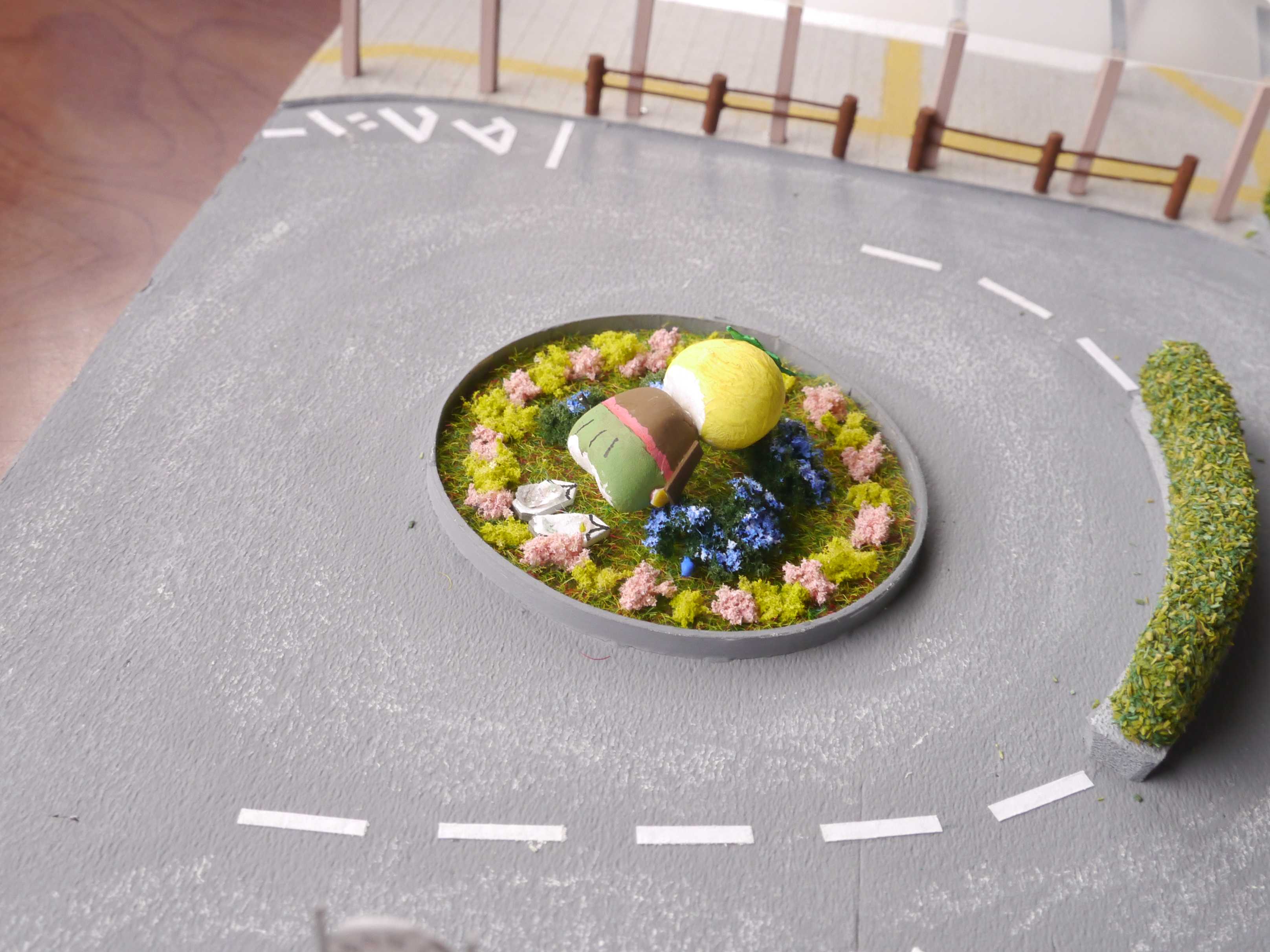 駅前ロータリー ③ - イノッチの鉄道模型ブログ