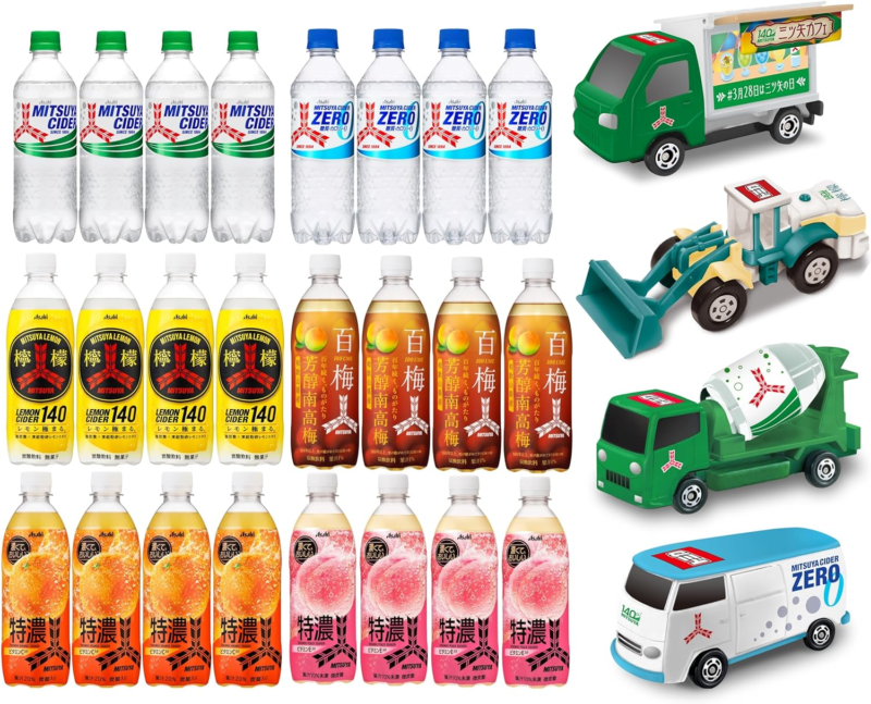 アサヒ飲料『トミカ』コラボ2025年春 4台コンプリートセットがAmazon