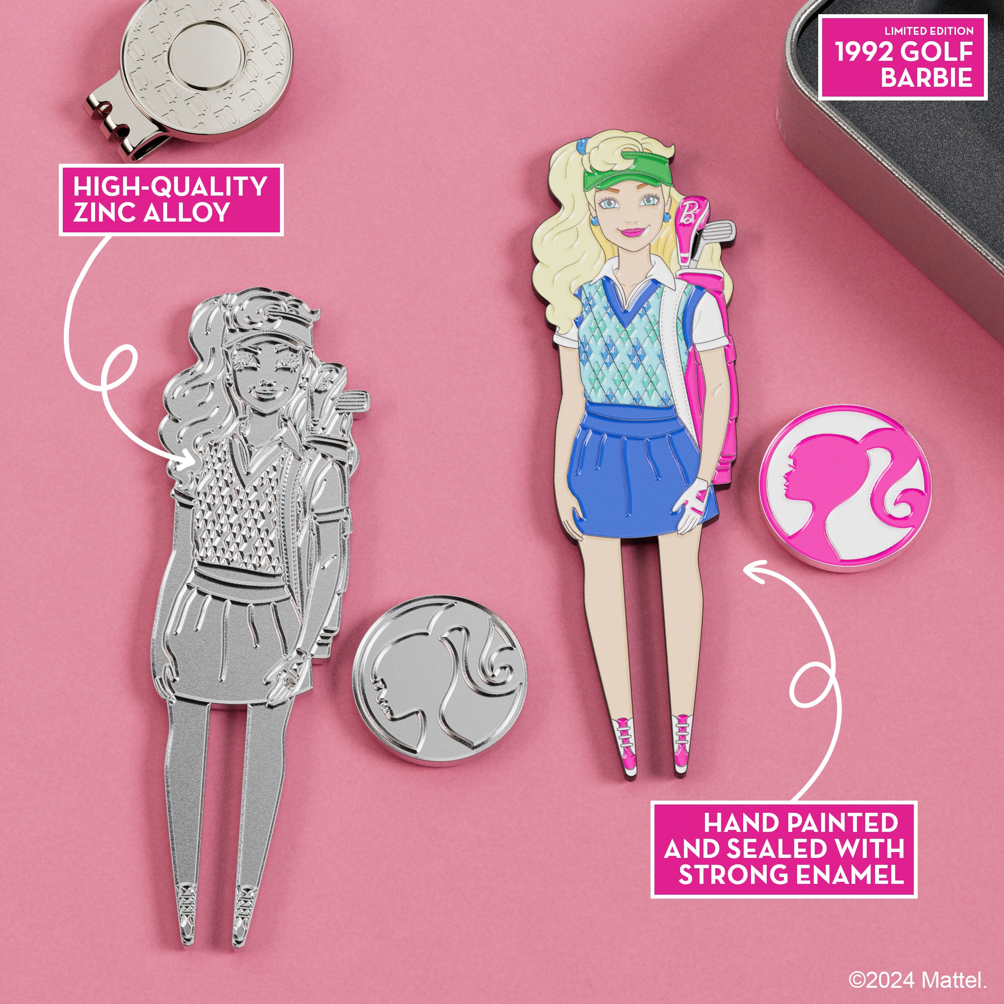 LTD EDITION: 1992 Golfing Barbie Divot Tool w/ ball marker