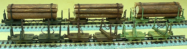 木曽森林鉄道、運材台車