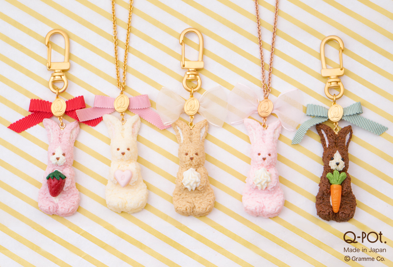 Q-pot.「Rabbit Cookie」ミルクティーなうさぎが一般発売&ヘアゴムも