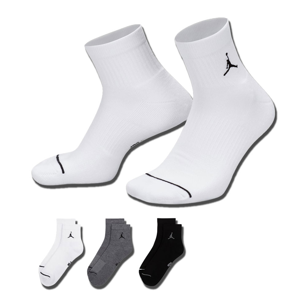 ジョーダン 3足組 エブリデイ アンクルソックス【DX9655-911】マルチ