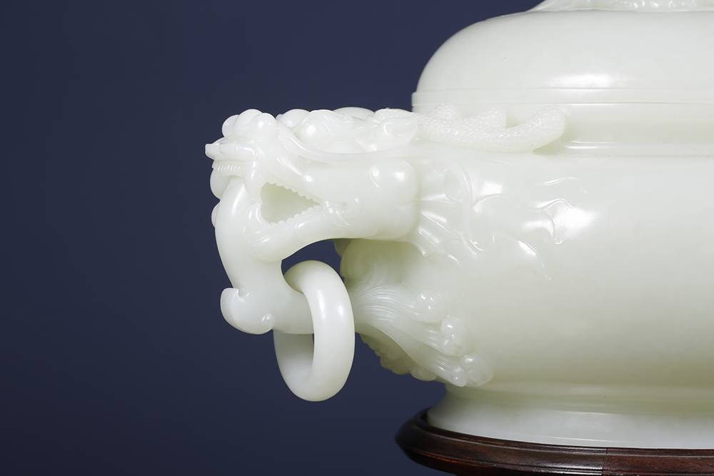 结缘赏丨藏玉标王《龙首双耳活环香炉》和田玉鉴定保养知识大全-藏玉网