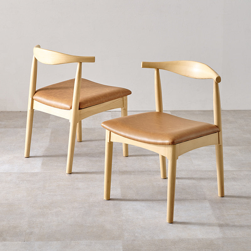 生地が選べるダイニングチェア 肘掛けなし 完成品 Calmo [1脚/2脚/4脚