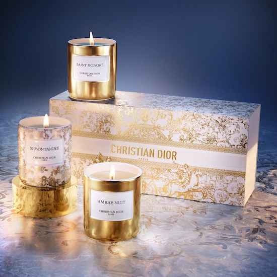 Maison Christian Diorから華やかなゴールドに輝くキャンドル