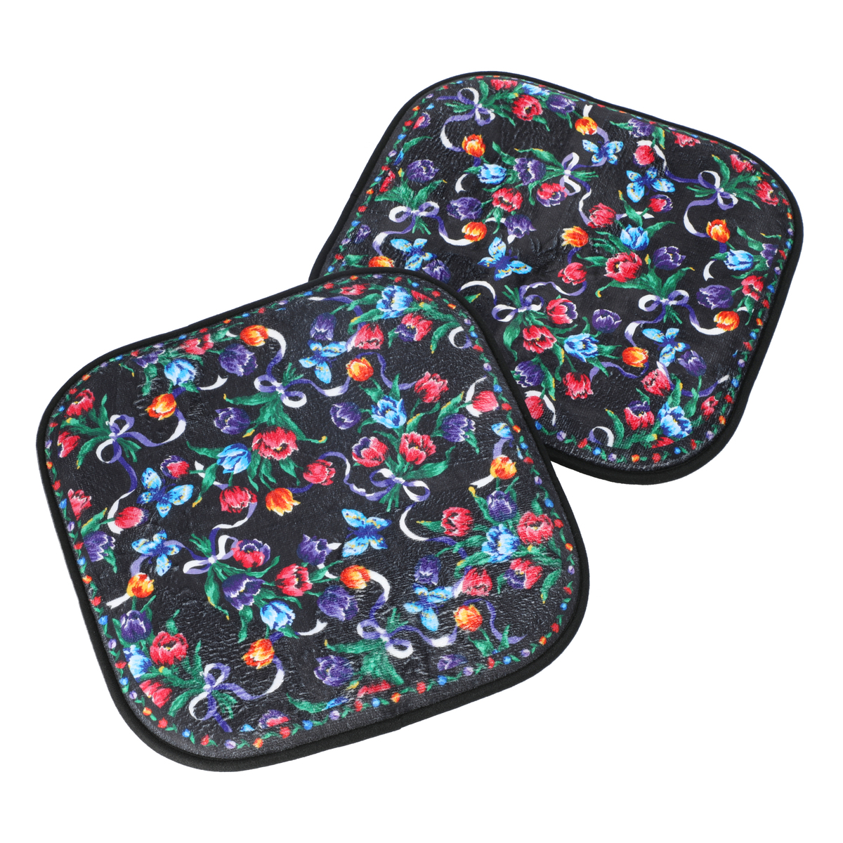 レイクアルスター プリント低反発シートクッション2枚セット Lake