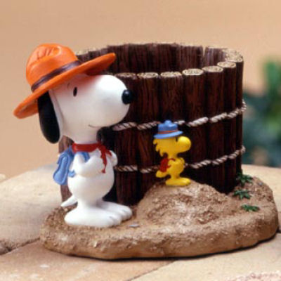 楽天市場】加藤工芸 SNプランター（3号）スヌーピー＆ウッド