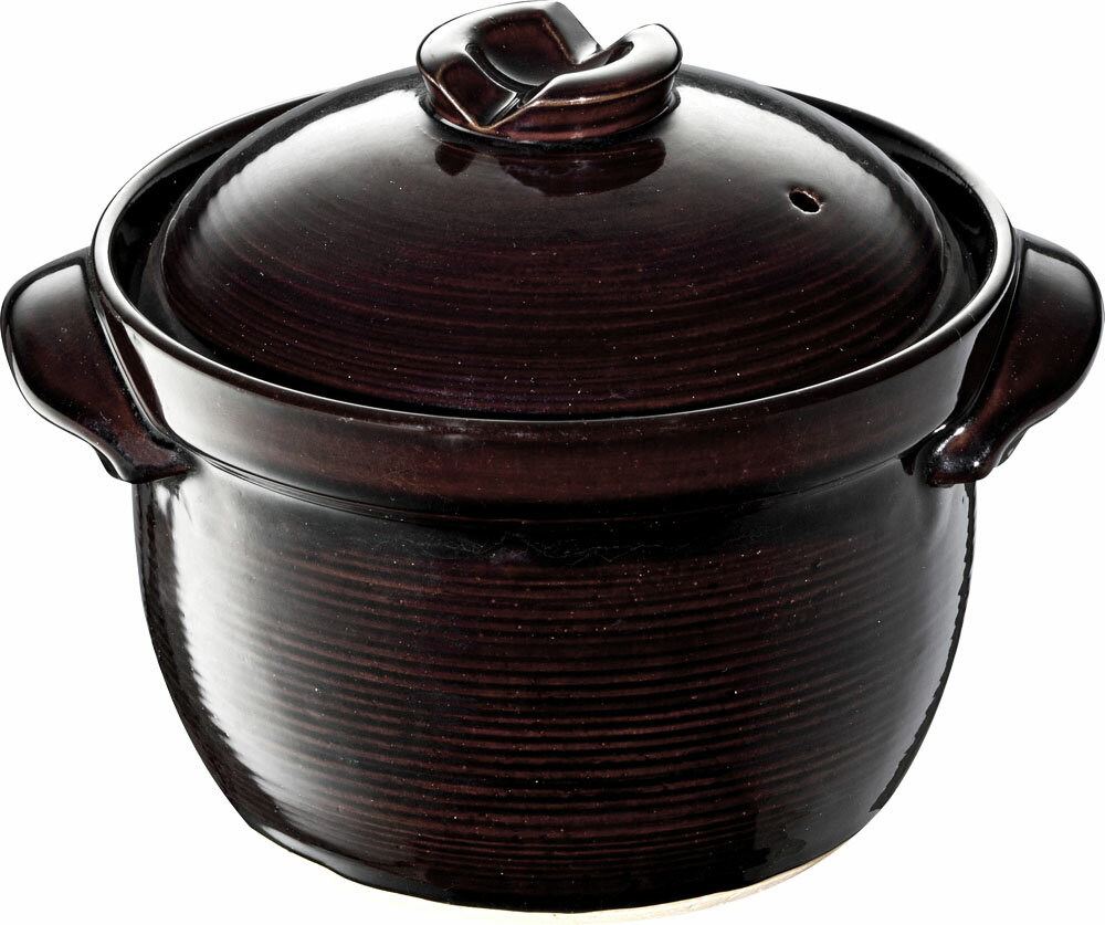 楽天市場】華月 萬古焼 大黒ごはん鍋 黒釉手造りごはん鍋 2合炊き 日本