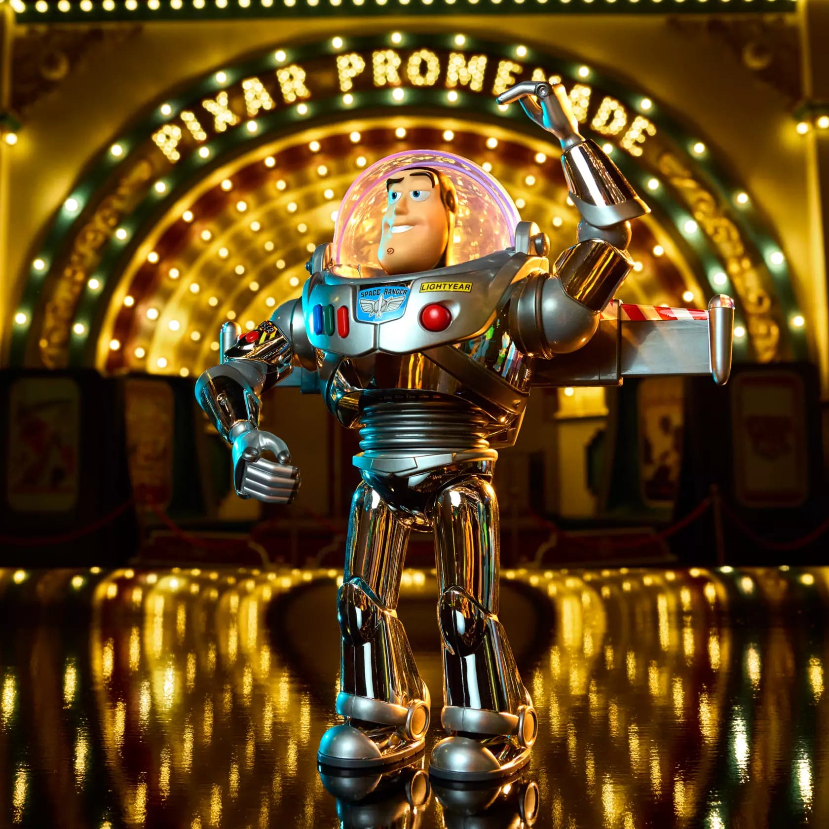 Buzz Lightyear Figure Lands at Disney World for Toy Story's 30th