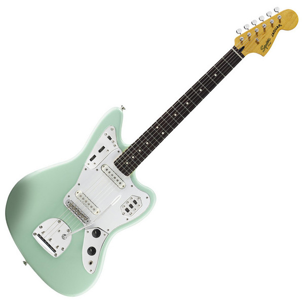 DISC Squier by Fender Vintage Modified Jaguar Guitar, Surf Green