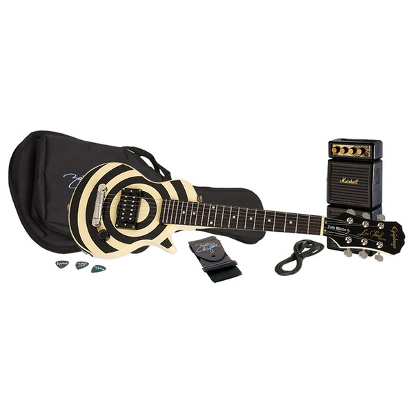 DISC Epiphone Les Paul PeeWee Bullseye Zakk Pakk Guitar Package at