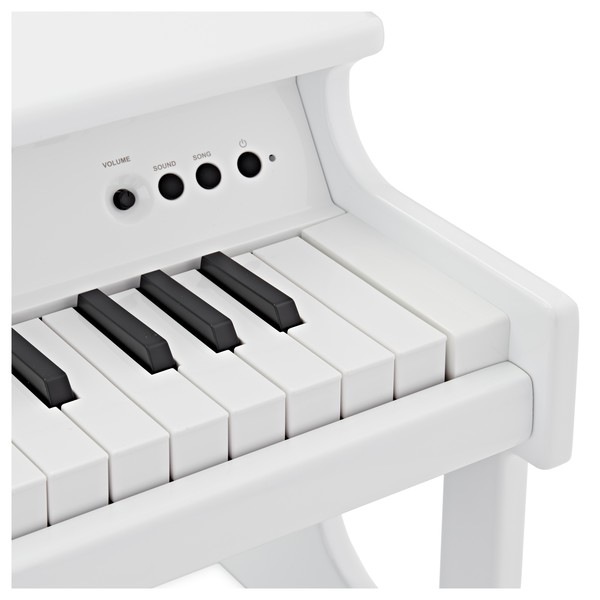 Korg tinyPiano 25 Mini Key Digital Toy Piano, Gloss White at