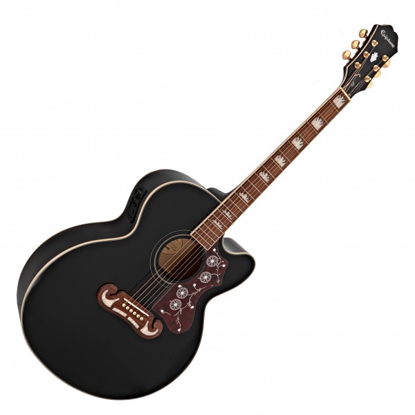 Epiphone J-200 EC Studio (EJ-200SCE), Black at Gear4music