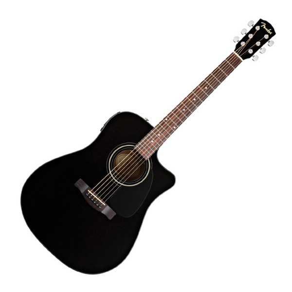 Fender CD-60CE Electro Acoustic Guitar (Upgraded), Black - Nearly