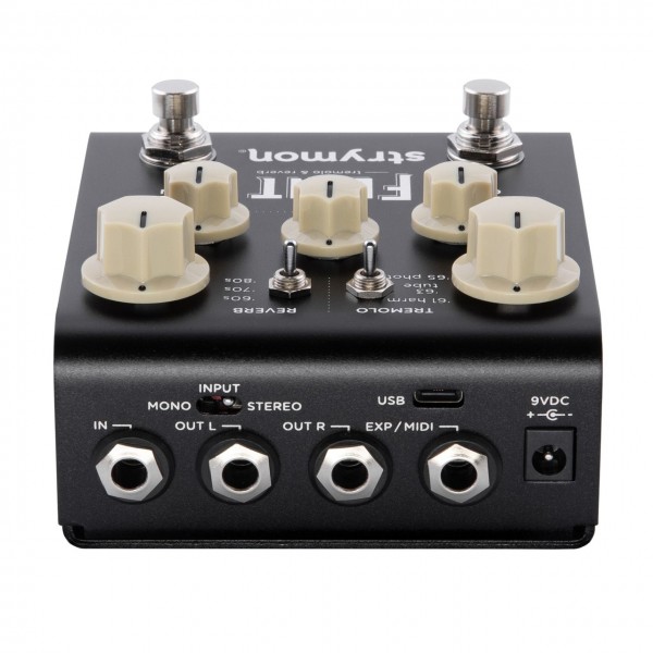 Strymon Flint V1 Tremolo & Reverb Pedal, Black Knob Edition