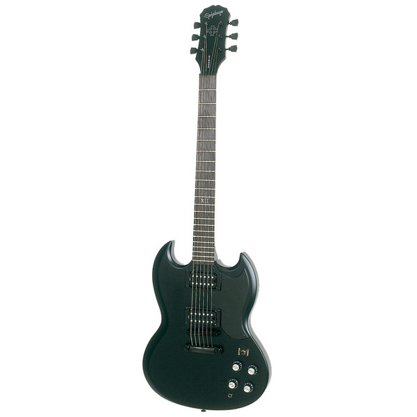DISC Epiphone SG Goth G-400 Electric Guitar, Black Satin at Gear4music